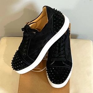 Christian Louboutin Vieira 2 Orlato Flat Black Size 39